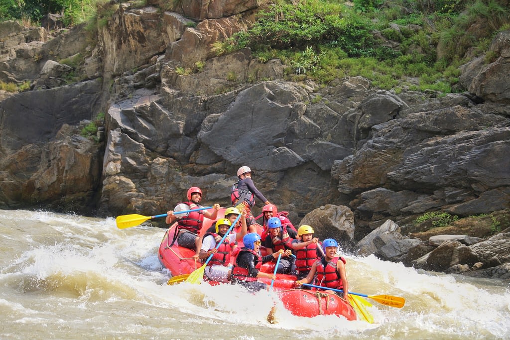 White water rafting on the Trishuli River
